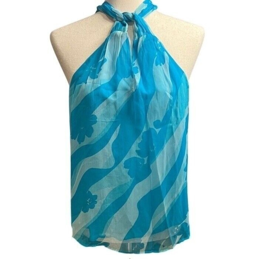 NWT Printed Ramy Brook Halter Tank Top Size Medium‎ $295 - Picture 5 of 8